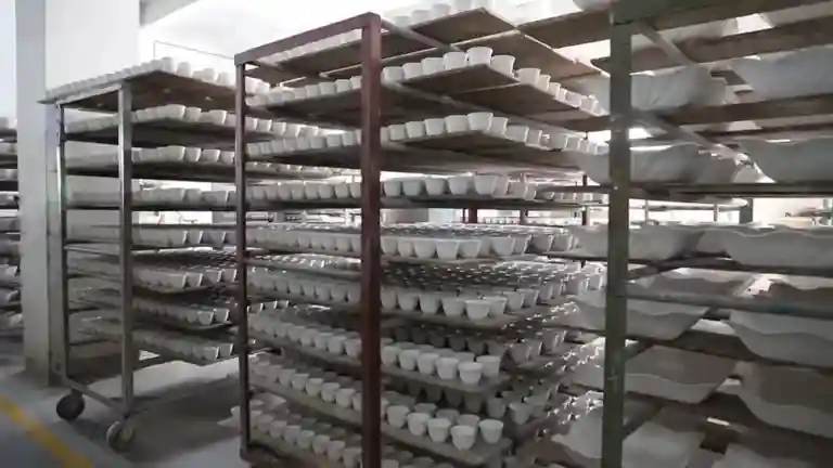 Finished stacked cups